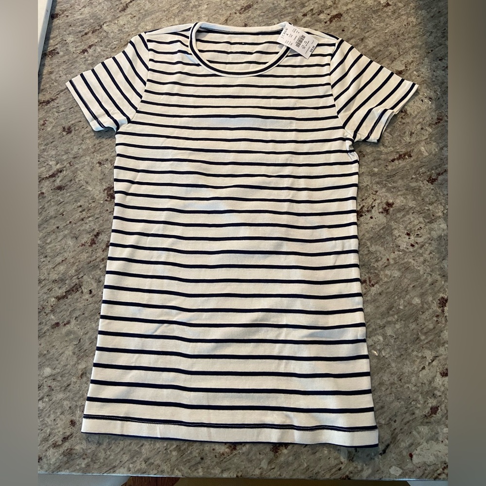 J Crew fine rib T shirt (medium)